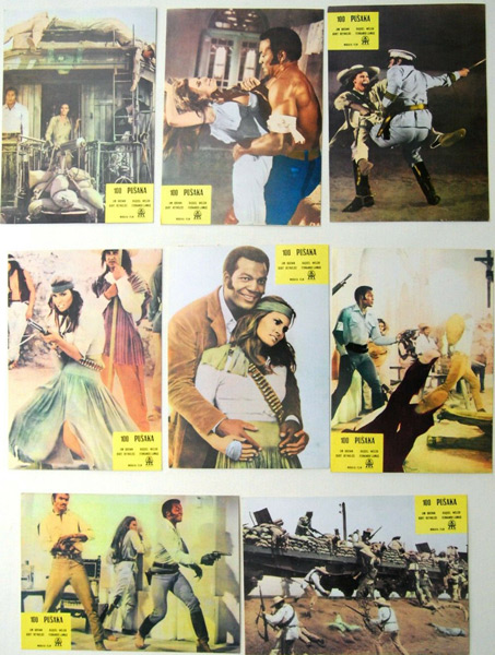 18lobbies.jpg - 100 Rifles lobby cards