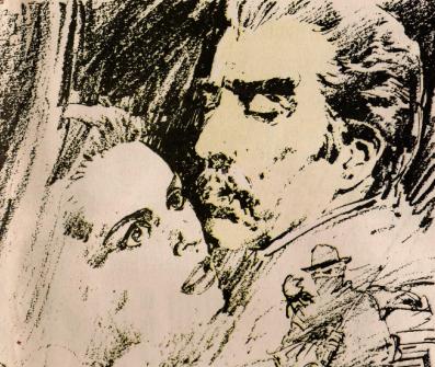 38art.jpg - Count Dracula poster from Monster Times closeup