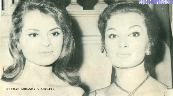per01radio-7-20-61a.jpg - Radiocinema, July 1961: with Mikaela at the San Sebastian Film Festival